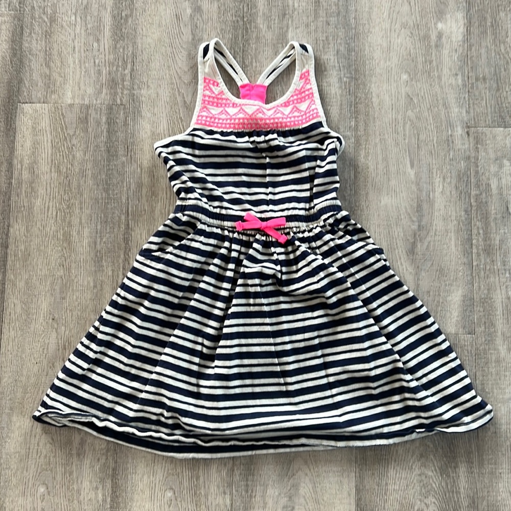 Chelsea’s corner size 10 baby striped cotton dress